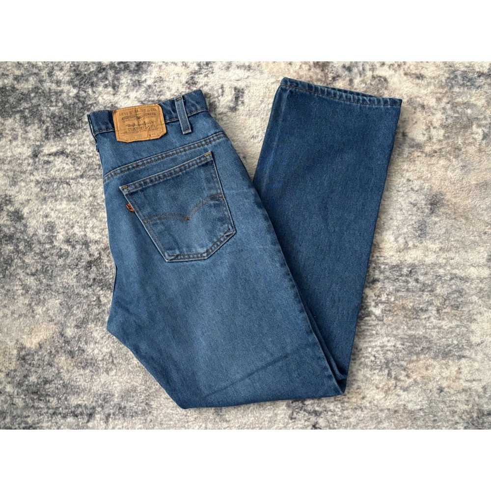 Vintage Levis Orange Tab Mens 34x30 Jeans USA 20508-0914 Straight Leg 80s Jun 86